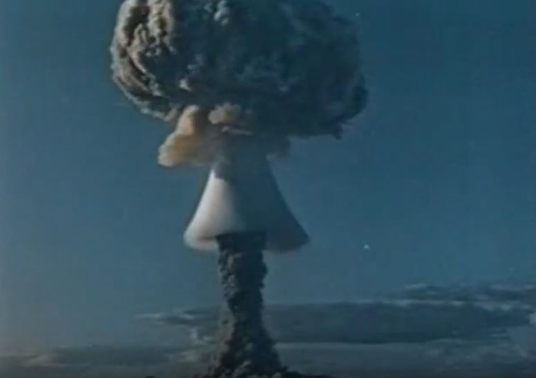 러시아 수소폭탄 실험(1953) 유튜브 캡처