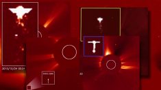 NASA사진에 나타난 UFO, 태양 에너지 흡수
