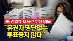 미시간, 봉인되지 않은 투표용지 수만장 배달.. 참관인 “모두 바이든 표였다”