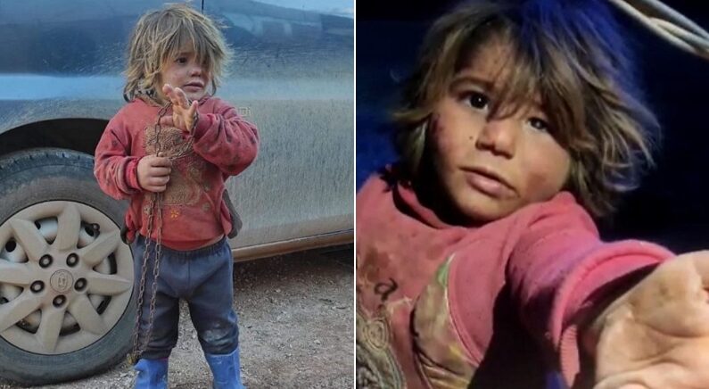 쇠사슬에 묶여 살던 시리아 6살 소녀의 비극, 전 세계를 울리고 있다