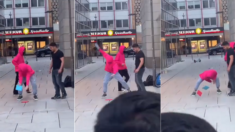 독일 시내 한복판에서 너무 익숙한 자세로 한국 전통놀이 ‘딱지치기’ 하는 사람들 (영상)
